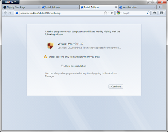  Firefox 8 install