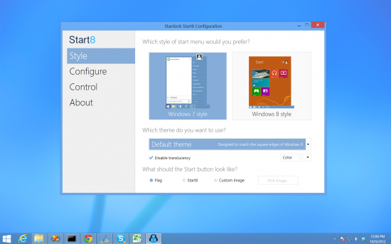 Старт в Windows 8