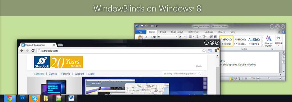 WindowBlinds 8 в Windows 8