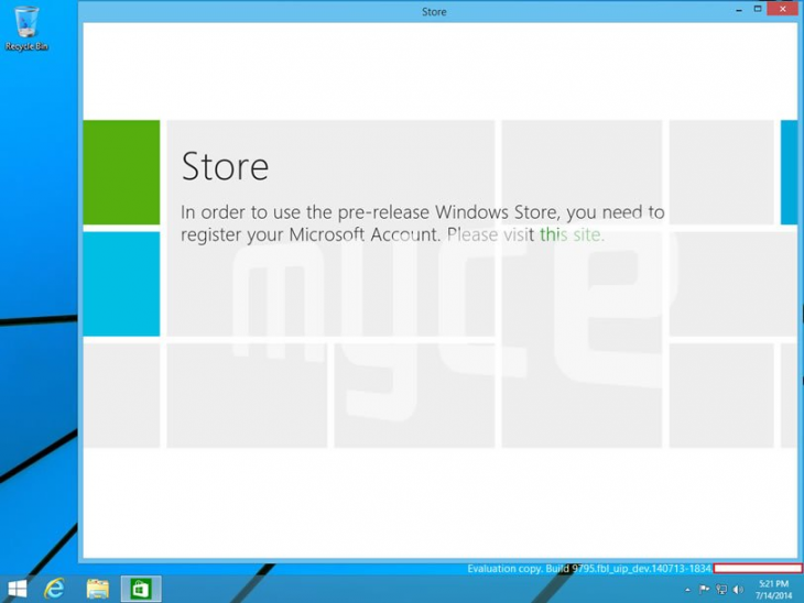 первые скриншоты Windows 9