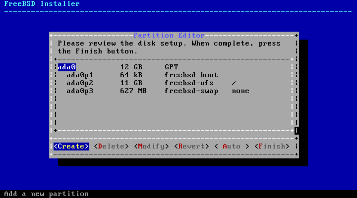 Установка FreeBSD 10