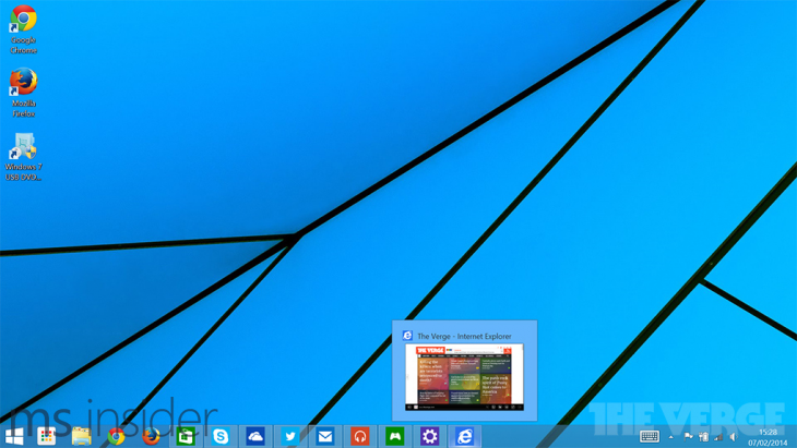 Рабочий стол Windows 8.1 Update 1