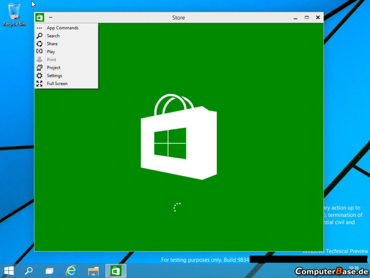 Скриншот Windows 9 Prewiev