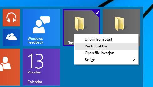 Закрепляем папки на панели задач в Windows 10