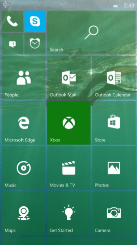 Windows 10 Mobile build 10158