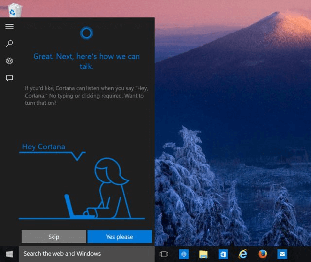 Голосовой помощник Cortana в Windows 10