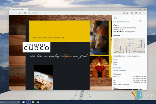 Браузер MS EDGE в операционной системе Windows 10