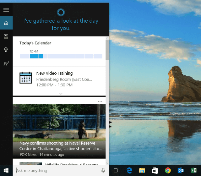 Cortana в Windows 10