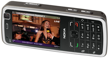 Смартфон Nokia N77 позволяет принимать вещание в стандарте DVB-H  