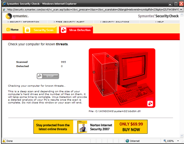 �������� ��-���� ���������� Symantec Virus Detection